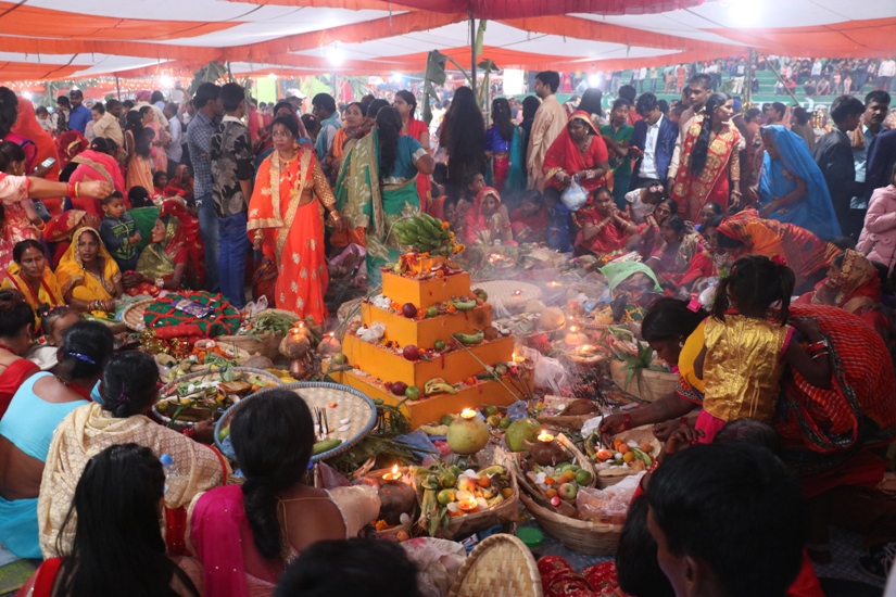 आज छठ पर्व, श्रद्धा एवं हर्षोल्लासपूर्वक मनाइँदै